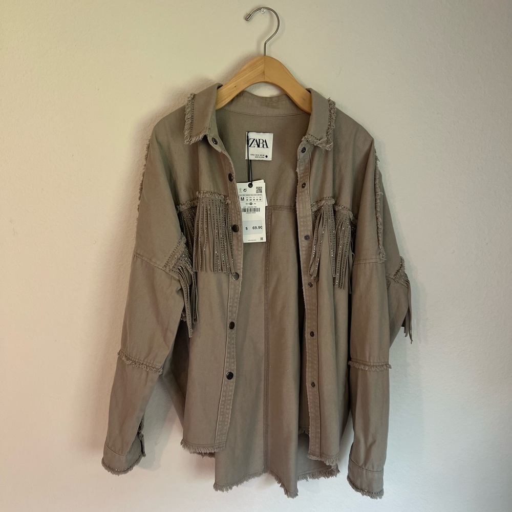 Zara fringe jacket